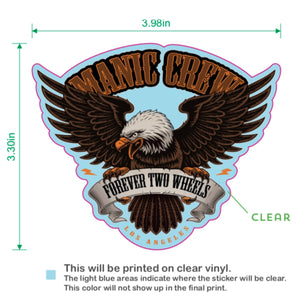 FOREVER TWO WHEELS - STICKER