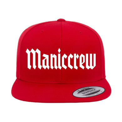 Maniccrew Snapback Hat - Red